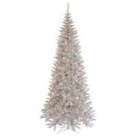 Vickerman 10' x 50" Silver Slim Fir Tree with 900 Clear Lights