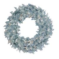 Vickerman 60" Artificial Silver Fir 200 LED Clear Lights Christmas Wreath