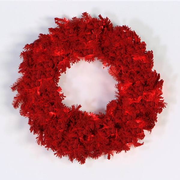 36" Artificial Flocked Red Fir