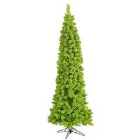 Vickerman 5.5' x 22" Flocked Lime Pencil Fir Tree