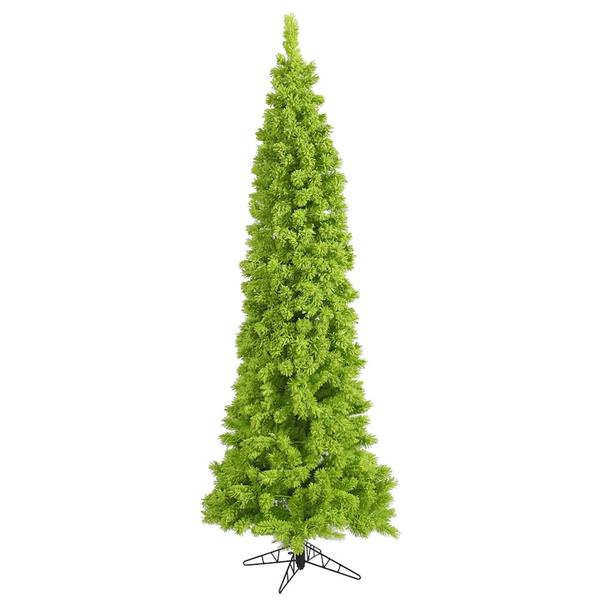 6.5' x 37" Flocked Lime Fir Tree