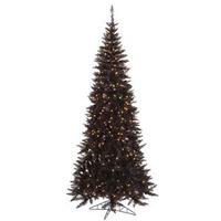Vickerman 7.5' x 40" Black Tree with 500 Warm White LED Lights