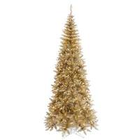 Vickerman 7.5' x 40" Champagne Slim Tree with 400 Warm White LED Lights