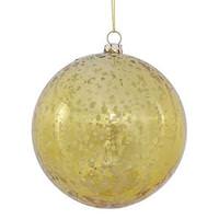 Vickerman 4" Gold Shiny Mercury Ball Ornament (6 pack)