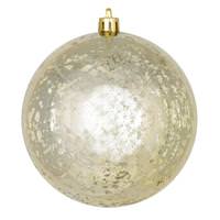 View 4.75" Champagne Shiny Mercury Ball Ornament (4 pack)