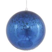 Vickerman 6" Sea Blue Shiny Mercury Ball Ornament (4 pack)