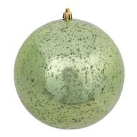 Vickerman 6" Celadon Shiny Mercury Ball Ornament (4 pack)