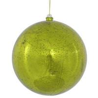 Vickerman 8" Lime Mercury Finish Ball Ornament