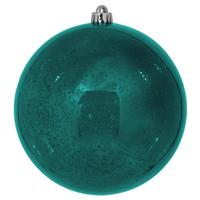 View 8" Sea Blue Mercury Finish Ball Ornament