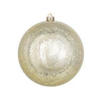 View 10" Champagne Shiny Mercury Finish Ball Ornament
