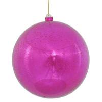Vickerman 12" Cerise Shiny Mercury Ball Ornament