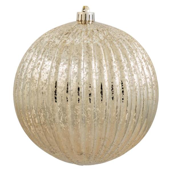 10" Gold Mercury Pumpkin Ball Ornament