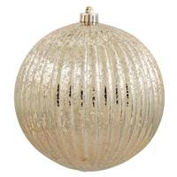 Vickerman 10" Gold Mercury Pumpkin Ball Ornament