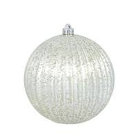 Vickerman 10" Champagne Shiny Pumpkin Mercury Ball Ornament