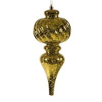 Vickerman 10" Olive Shiny Mercury Finial Ornament (3 pack)