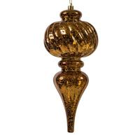 Vickerman 10" Copper Shiny Mercury Finial Ornament (3 pack)