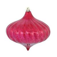 Vickerman 6" Wine Shiny Mercury Finish Onion Ornament (4 pack)