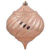 Vickerman 6" Rose Gold Shiny Mercury Finish Onion Ornament (4 pack)