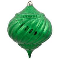Vickerman 8" Green Shiny Mercury Onion Ornament