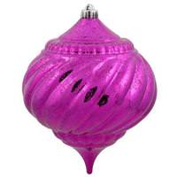 Vickerman 8" Magenta Shiny Mercury Onion Ornament