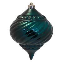 Vickerman 8" Sea Blue Shiny Mercury Onion Ornament