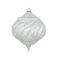 Vickerman 8" Pewter Shiny Mercury Onion Ornament