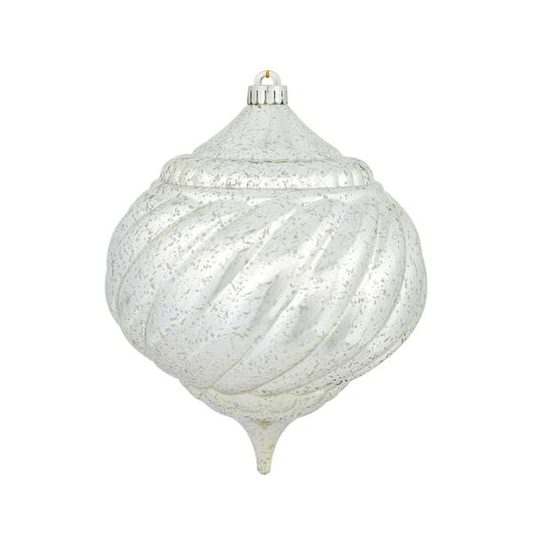 6" Champagne Shiny Mercury Onion Ornament