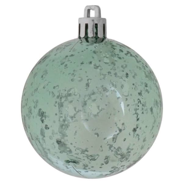 8" Seafoam Shiny Mercury Ball Ornament