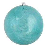 Vickerman 10" Teal Shiny Mercury Ball Ornament