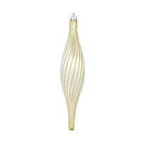 Vickerman 10" Gold Glittered Spirial Ornament (4 pack)