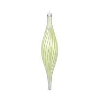 Vickerman 10" Lime Glittered Spirial Ornament (4 pack)