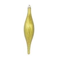 Vickerman 10" Olive Glittered Spirial Ornament (4 pack)