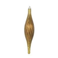 Vickerman 10" Chocolate Glittered Spirial Ornament (4 pack)