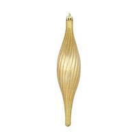 Vickerman 10" Mocha Glittered Spirial Ornament (4 pack)