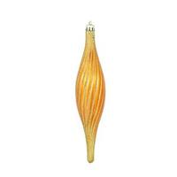 Vickerman 10" Burnished Orange Glittered Spirial Ornament (4 pack)