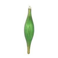 Vickerman 10" Emerald Glittered Spirial Ornament (4 pack)