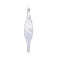 Vickerman 10" Lavender Glittered Spirial Ornament (4 pack)