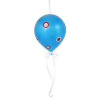 Vickerman 7.5" x 6" Turquoise Candy Dot Balloon Ornament (3 pack)