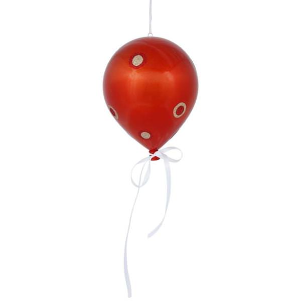 7.5" x 6" Orange Candy Dot Balloon Ornament (3 pack)