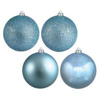Vickerman 1" Baby Blue 4 Assorted Finish Ball Ornament (18 pack)