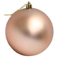 View 10" Rose Gold Matte Ball Ornament