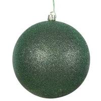 Vickerman 3" Emerald Glitter Ball Ornament (12 pack)