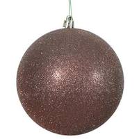 Vickerman 3" Copper Glitter Ball Ornament (12 pack)