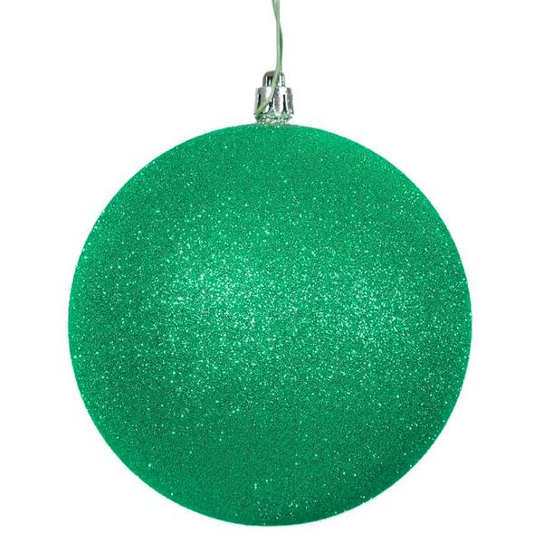 3" Seafoam Glitter Ball Ornament (12 pack)