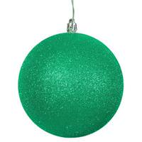 Vickerman 3" Seafoam Glitter Ball Ornament (12 pack)