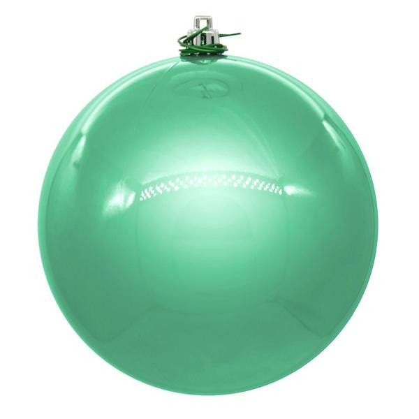 3" Seafoam Shiny Ball Ornament (12 pack)