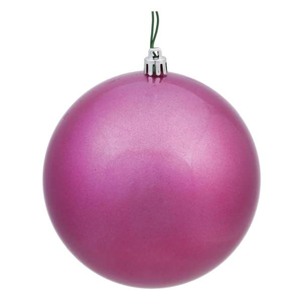 3" Mauve Candy Ball Ornament (12 pack)