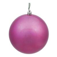 View 4" Mauve Candy Ball Ornament (6 pack)