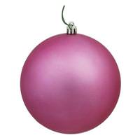 Vickerman 4" Mauve Matte Ball Ornament (6 pack)
