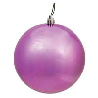 Vickerman 4" Mauve Shiny Ball Ornament (6 pack)